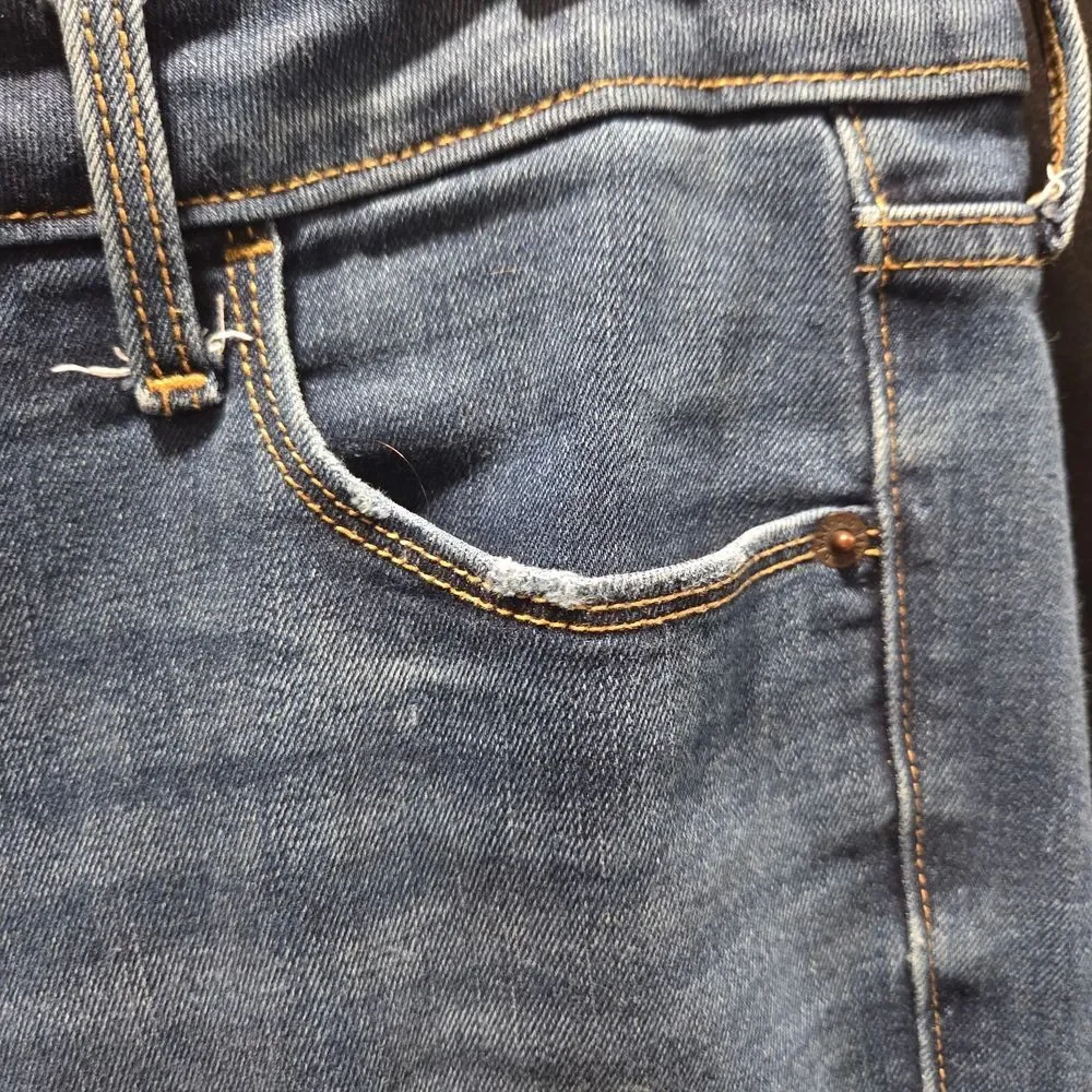 Old Navy Power Slim Straight High Rise Stretch Denim Petite Jeans 10P